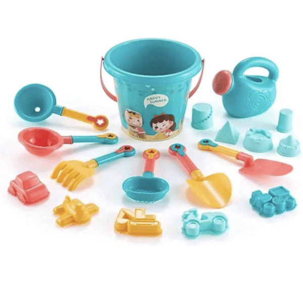 Kids Beach Sand Toys Set available to rent in Riyadh from Wander Giggles