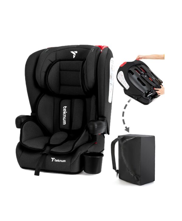 Teknum Pack and Go Foldable Carseat with Carry Bag available to rent in Riyadh from Wander Giggles